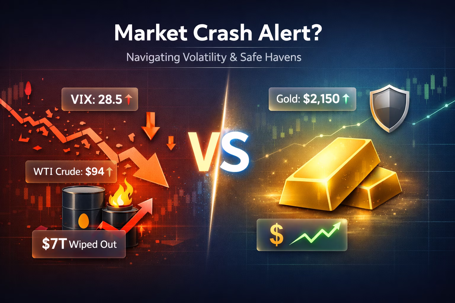 Market Crash Alert? Understanding Global Volatility, Rising Oil Prices & Safe-Haven Trading