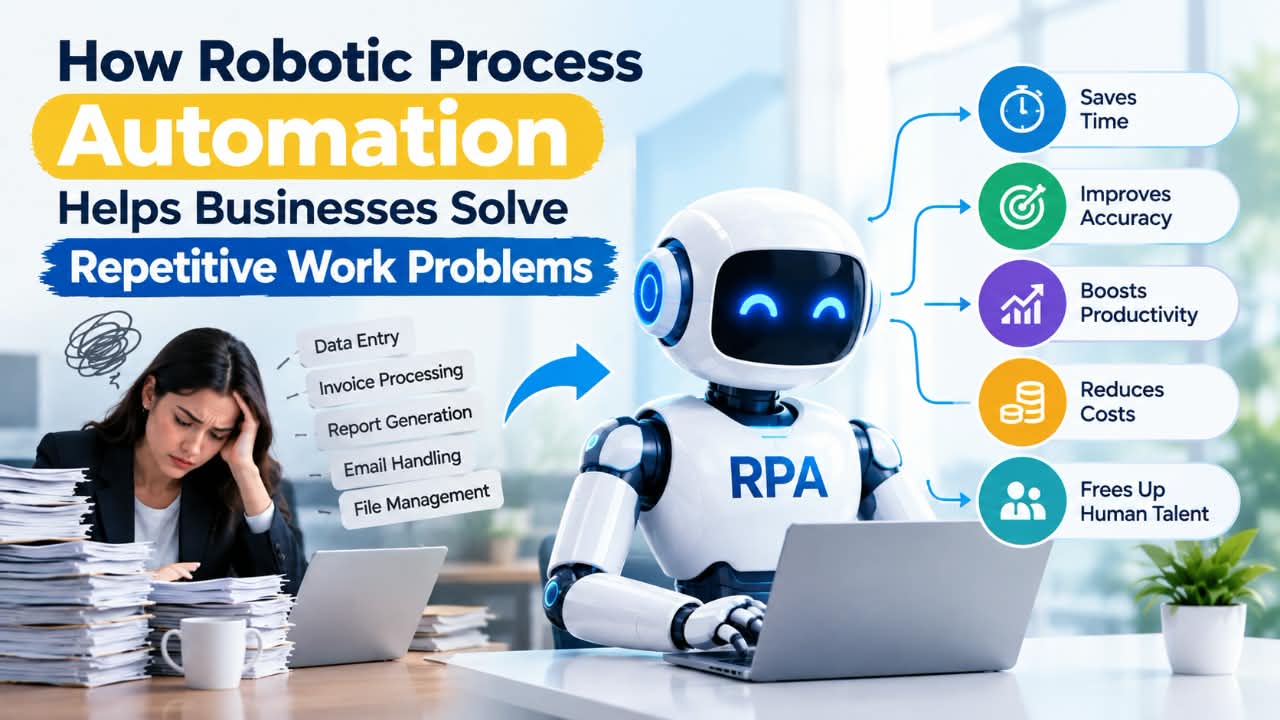 How Robotic Process Automation Helps Businesses Solve Repetitive Work Problems