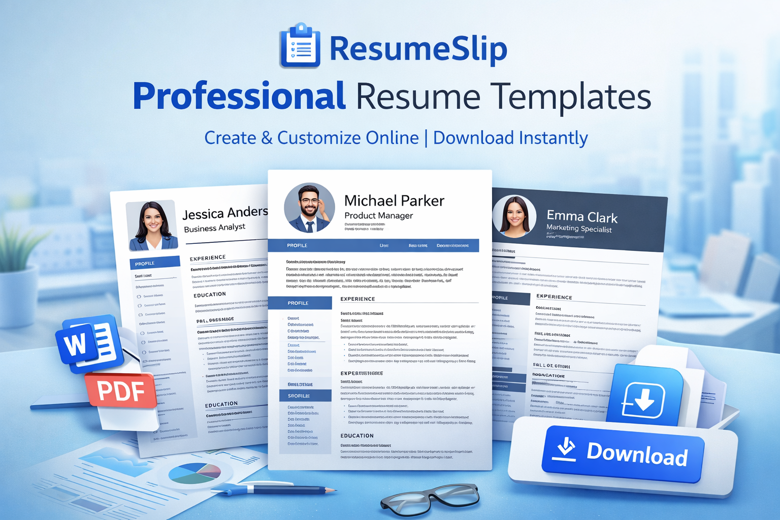 ResumeSlip — Professional Resume & Template Builder