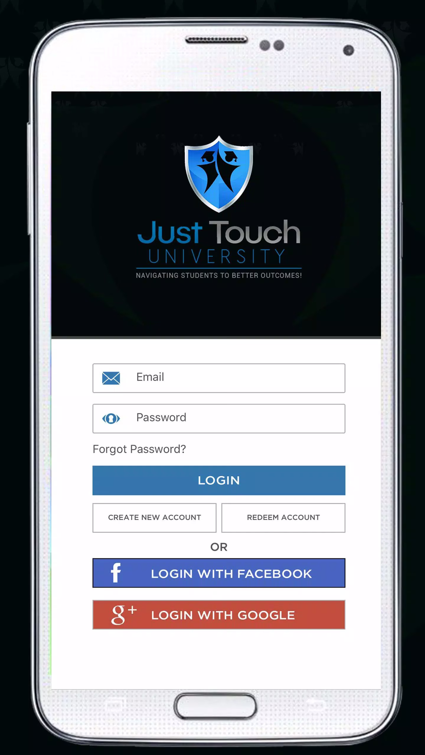 Just Touch University: Centralized College Prep Mobile App